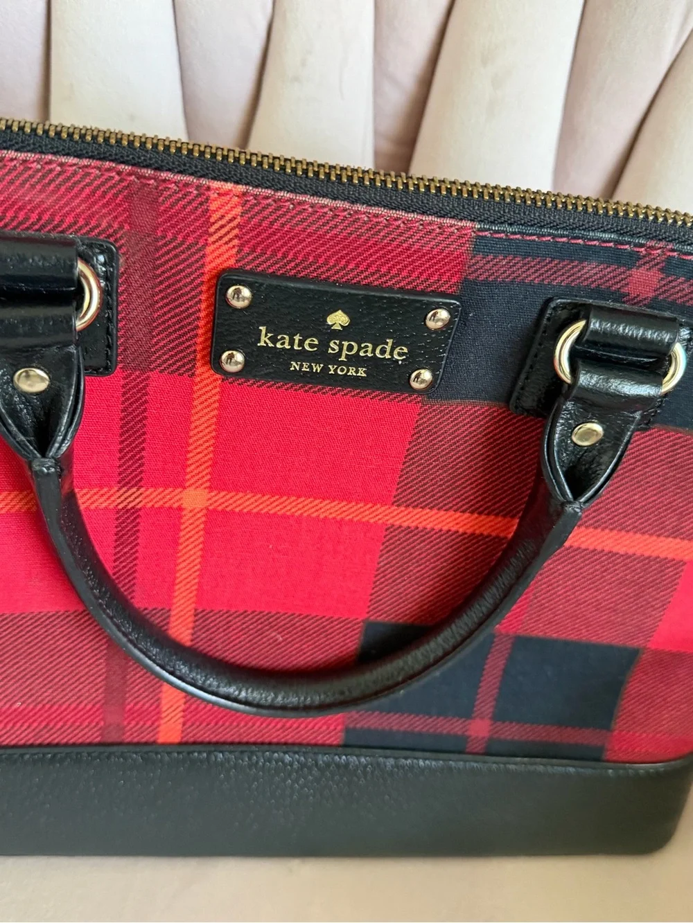 kate spade ♠️ Wellesley Plaid Rachelle Satchel Crossbody ❤️